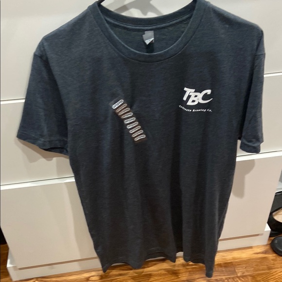 Men's Gray T-Shirt  Tequesta Brewing Company.  Tequesta Florida - Picture 1 of 4